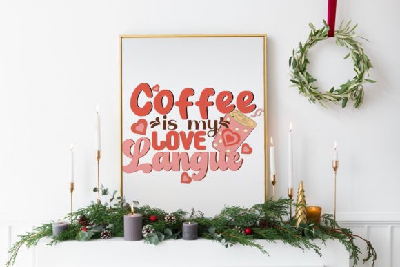 Coffee is My Love Langue Retro SVG Design Review