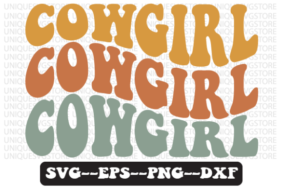 Cowgirl Wavy Retro Svg Design Review