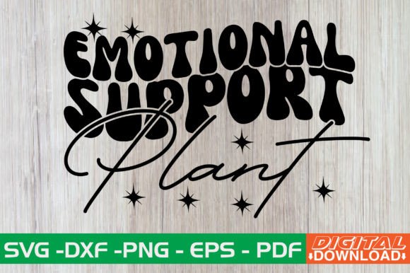 Emotional Support Plant Retro SVG Review