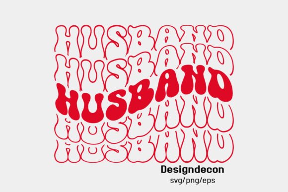 Husband Word Mirrored Text Retro Svg Png Review