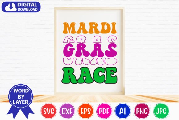 Mardi Gras Race Retro Svg Bundle