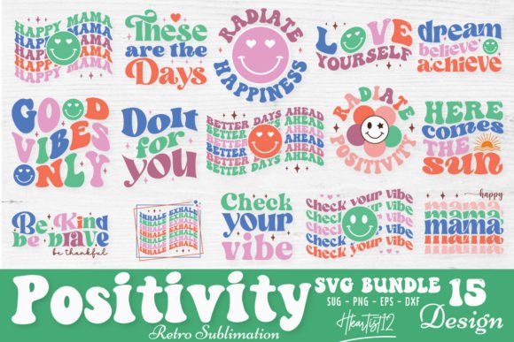 Positivity Retro SVG Bundle Review