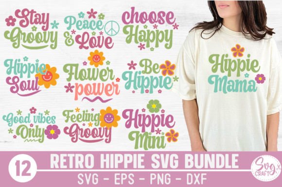 Retro Hippie SVG Bundle Review